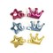 Wrapables Dress Up Princess Star Metallic Shine Alligator Hair Clips for Baby Toddler, Set of 6, Gold Collection